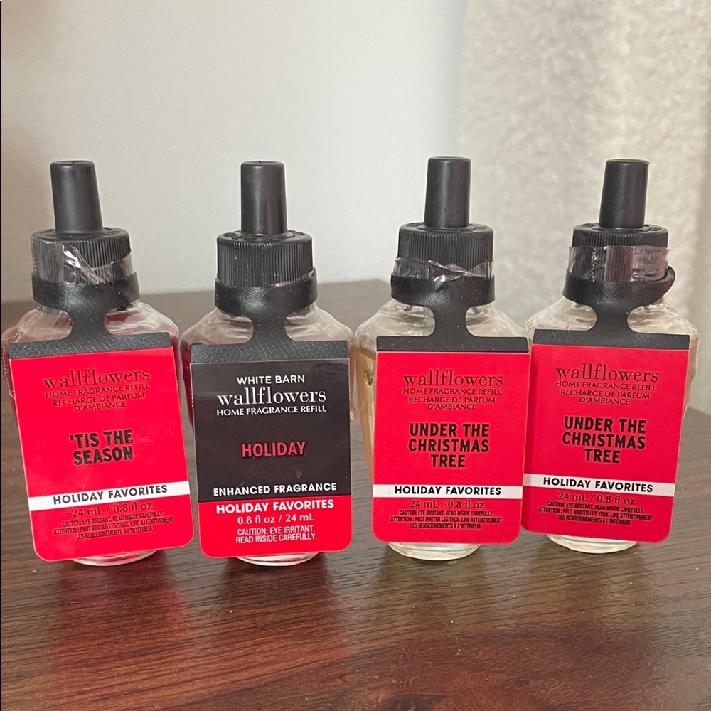 Wallflowers Holiday Fragrance Refills lot of 4 NEW